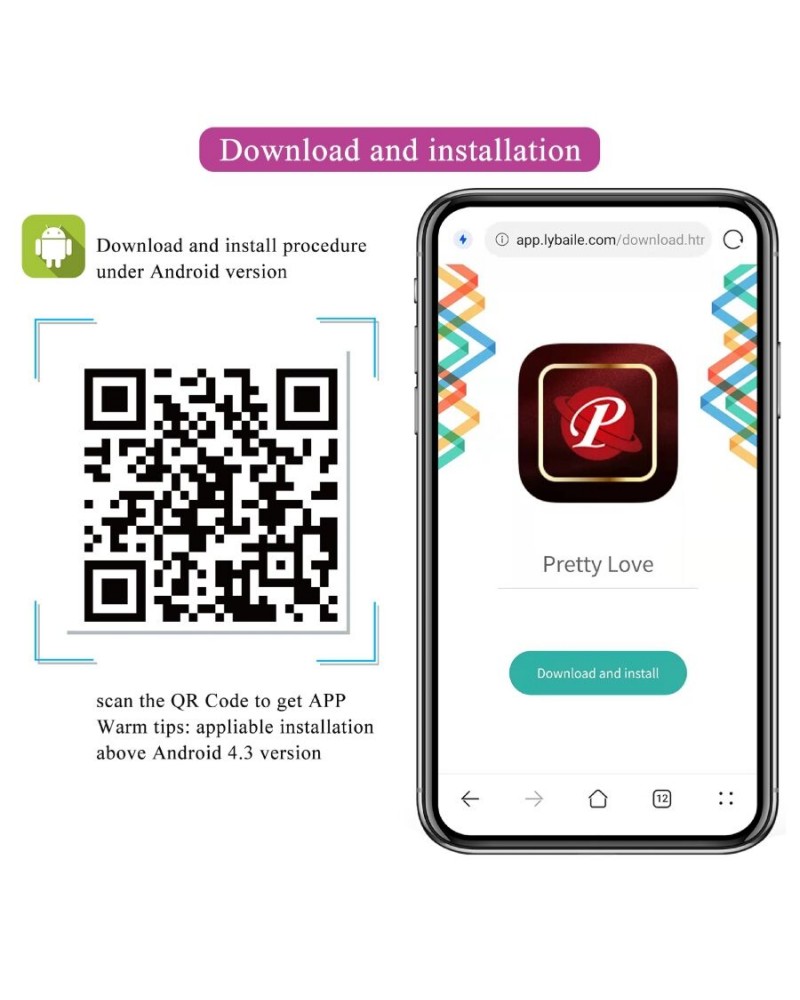 PRETTY LOVE - VIBRATORE CONTROLLATO DA APP LEVIATHAN VIOLA
