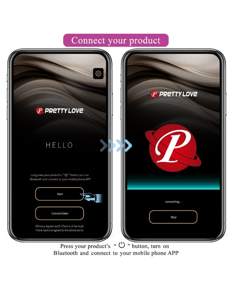 PRETTY LOVE - VIBRATORE CONTROLLATO DA APP LEVIATHAN VIOLA