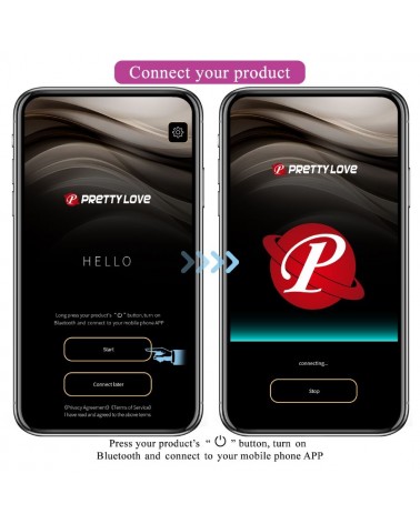 PRETTY LOVE - VIBRATORE CONTROLLATO DA APP LEVIATHAN VIOLA