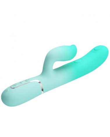 PRETTY LOVE - VIBRATORE MULTIFUNZIONE CONIGLIO GIGI VERDE ACQUA