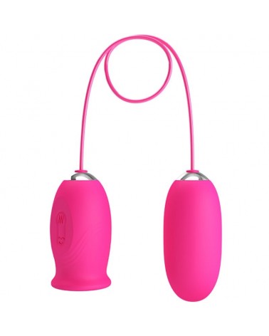 PRETTY LOVE - Ovulo vibrante a forma di margherita + lingua stimolante per il clitoride ROSA