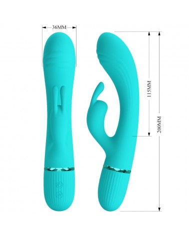 PRETTY LOVE - SCOCCO VIBRATORE CONIGLIO TURCHESE