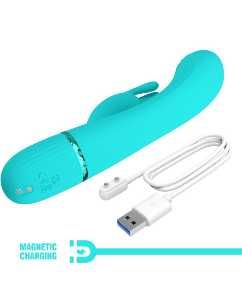 PRETTY LOVE - SCOCCO VIBRATORE CONIGLIO TURCHESE