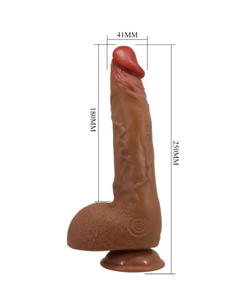 BAILE - BELLISSIMO WILKS 5 IMPOSTAZIONI VIBRATORE REALISTICO 25 CM MULATO