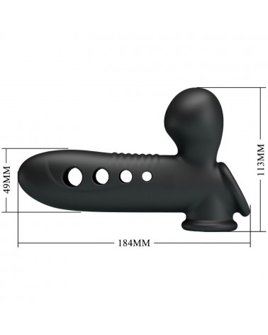 PRETTY LOVE - MANICOTTO PER PENE CRANE CON AIRBAG NERO