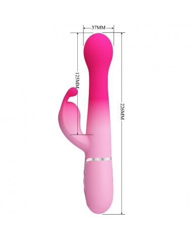 PRETTY LOVE - DEJON 3 IN 1 MULTIFUNZIONE VIBRATORE CONIGLIO ROSA