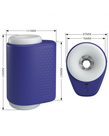 PRETTY LOVE - DJ LADY MASTURBATORE MASCHILE CON VIBRAZIONE 5 IMPOSTAZIONI VIOLA