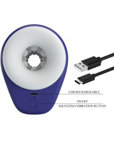 PRETTY LOVE - DJ LADY MASTURBATORE MASCHILE CON VIBRAZIONE 5 IMPOSTAZIONI VIOLA