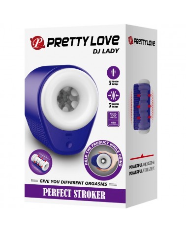 PRETTY LOVE - DJ LADY MASTURBATORE MASCHILE CON VIBRAZIONE 5 IMPOSTAZIONI VIOLA