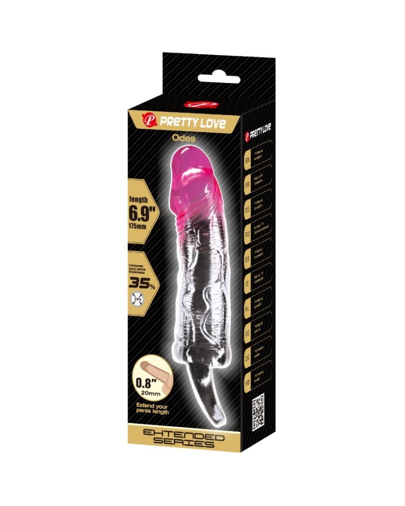 PRETTY LOVE - ODES REALISTICO 2 CM GUAINA DI ALLARGAMENTO PER PENE ROSA