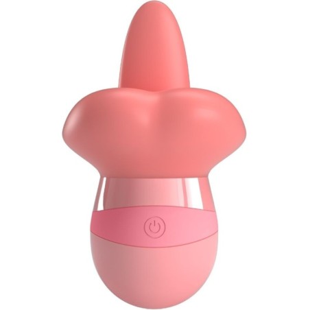 PRETTY LOVE - STIMOLATORE PER CLITORIDE LINGUA KYLEE 10 VIBRAZIONI ROSA NUDO