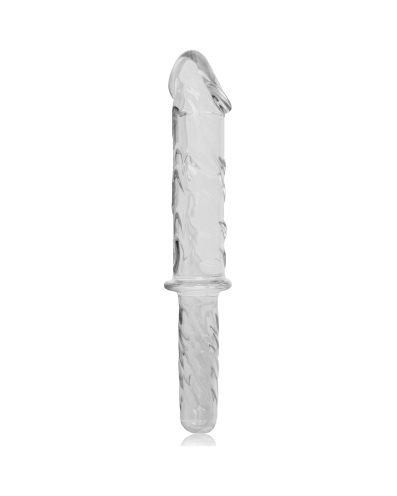 NEBULA SERIES BY IBIZA - MODELLO 24 DILDO IN VETRO BOROSILICATO TRASPARENTE 28.5 CM -O- 5 CM