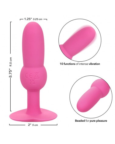 CALEXOTICS - FIRST TIME PLUG ANALE SONDA PERLINE 10 VIBRAZIONI ROSA