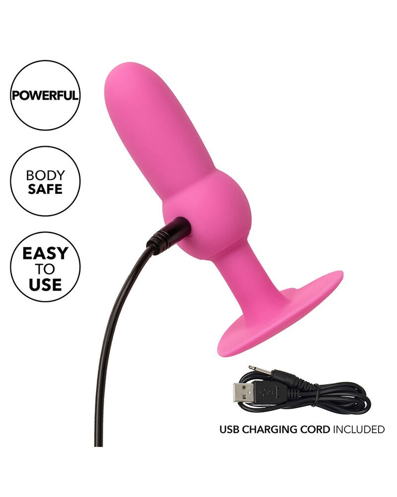 CALEXOTICS - FIRST TIME PLUG ANALE SONDA PERLINE 10 VIBRAZIONI ROSA