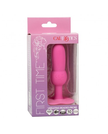 CALEXOTICS - FIRST TIME PLUG ANALE SONDA PERLINE 10 VIBRAZIONI ROSA