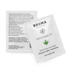 BRUMA - GEL SCORREVOLE ALL''OLIO DI SEMI DI SATIVA GUSTO CANNABIS RISCALDANTE 6 ML 2