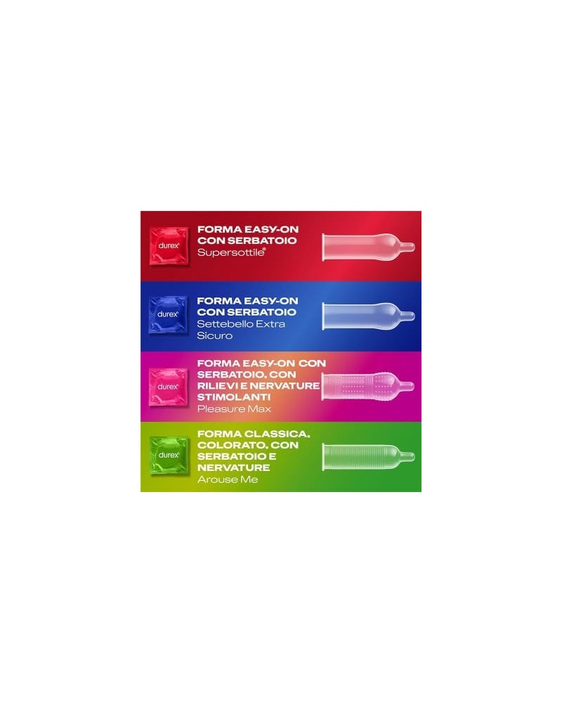 Durex PEI Surprise Me 40 preservativi misti Comodo it