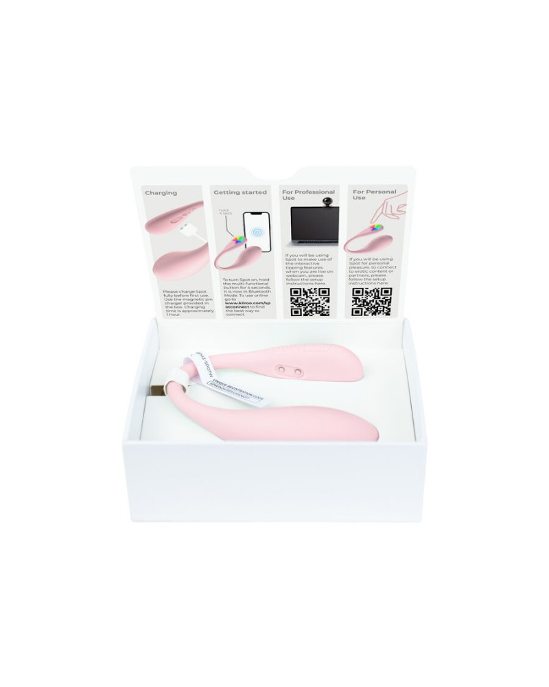 KIIROO - SPOT KISS ME VIBRATORE A FORMA DI U ROSA