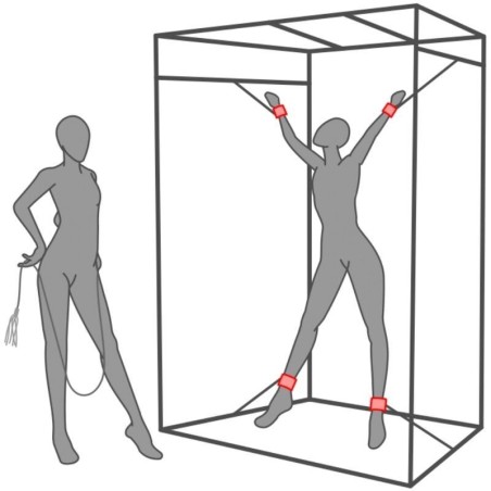 SECRET DOME - CABINA DOME OF PAIN NERO E ROSSO