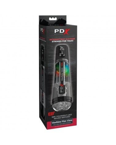 PDX ELITE - VIEWTUBE MAX VIEW MASTURBATORE AUTOMATICO CON ASPIRAZIONE TRASPARENTE
