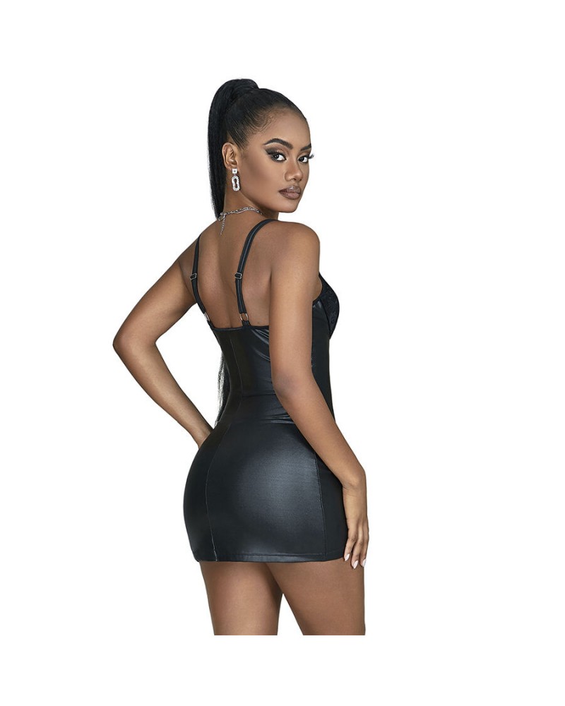 SUBBLIME - 957568 ABITO IN PELLE CON ZIP NERO S/M