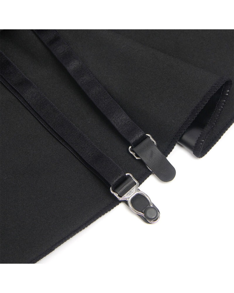 SUBBLIME - 957704 ABITO IN PELLE CON CERNIERA IN PIZZO NERO S/M