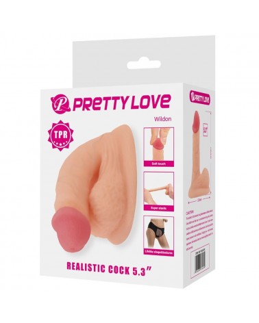 PRETTY LOVE - WILDON DILDO ULTRA REALISTICO ED ELASTICO 10 CM NATURALE