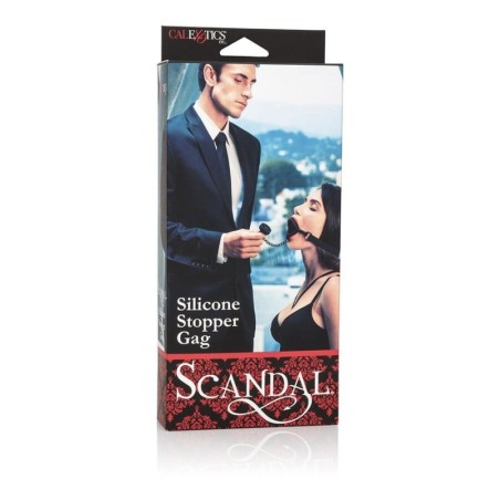 CALEXOTICS - SCANDAL BAFFO CON TAPPO IN SILICONE NERO
