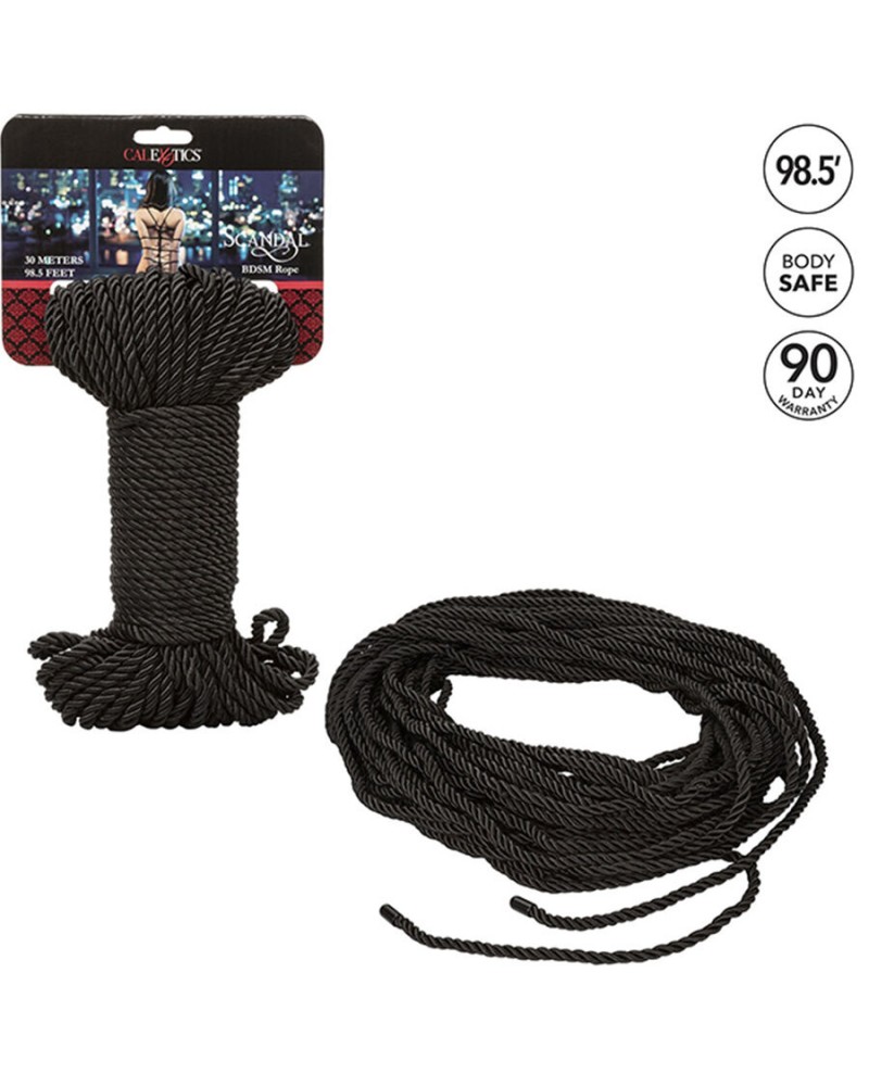 CALEXOTICS - SCANDAL CORDA NERA BDSM 30 M