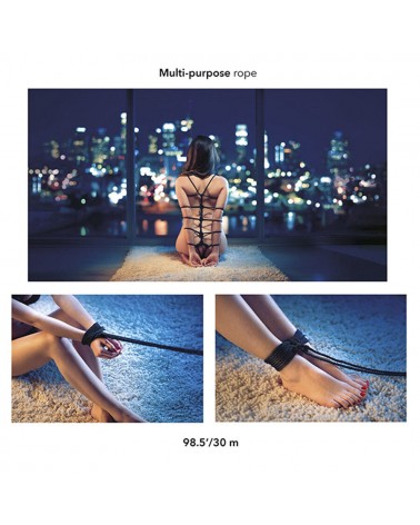 CALEXOTICS - SCANDAL CORDA NERA BDSM 30 M