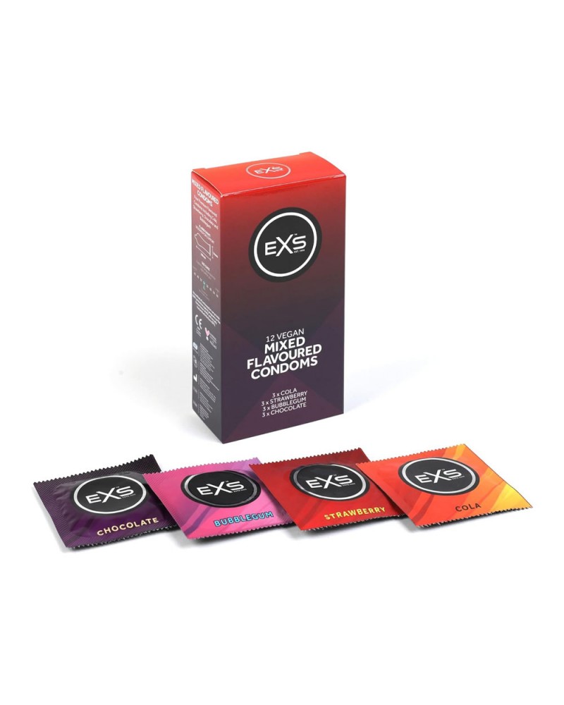 EXS - Mixed Flavoured Condoms - 12 pezzi