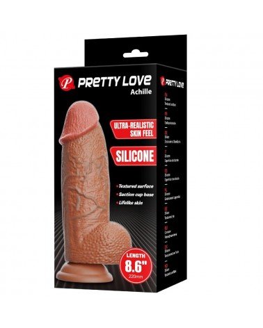 PRETTY LOVE - ACHILLE DILDO ULTRA REALISTICO 22 CM