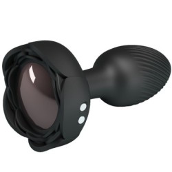 PRETTY LOVE - PLUG ANALE OLMAN CON LUCE LED NERO 8,8 CM 2