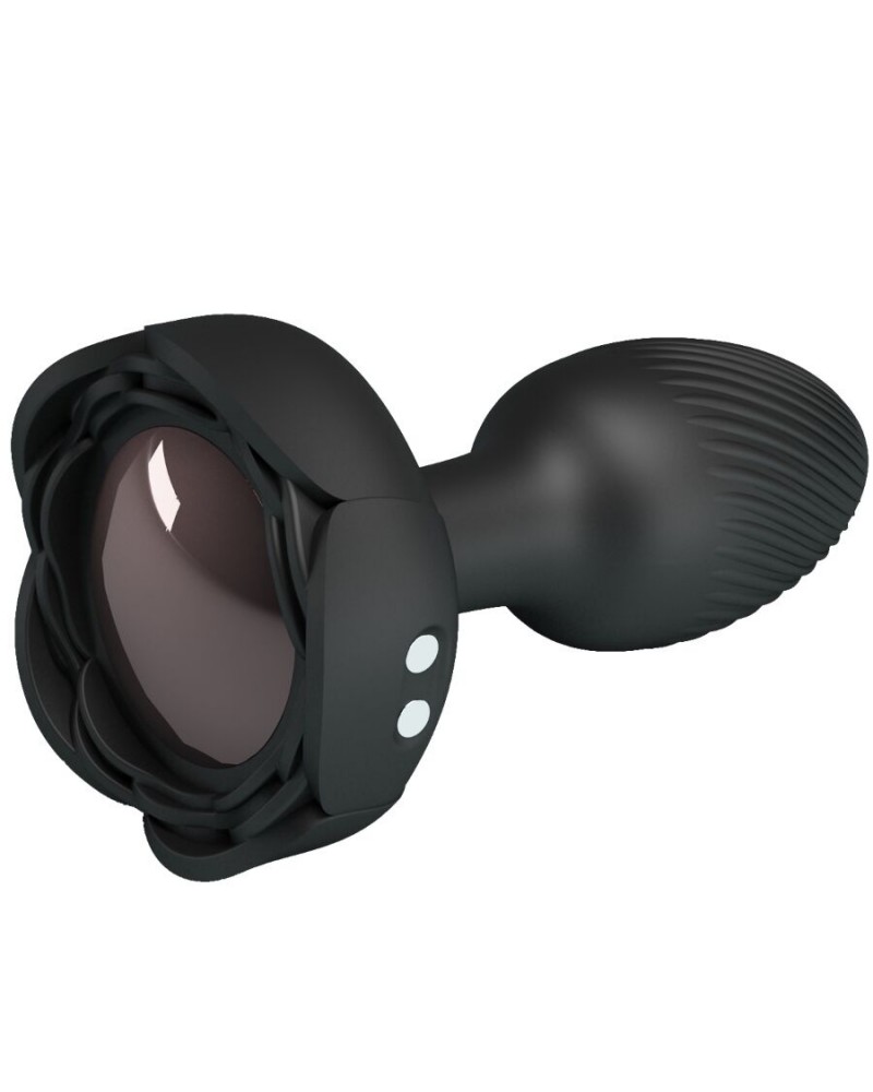 PRETTY LOVE - PLUG ANALE OLMAN CON LUCE LED NERO 8,8 CM