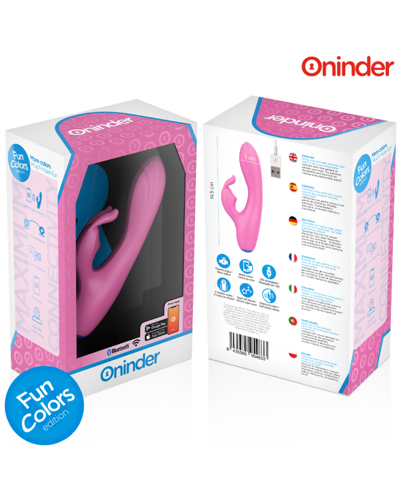 ONINDER CUTE - VIBRATORE CONIGLIETTO D'AMORE PER PUNTO G E CLITORIDE - APP GRATUITA IN TUTTO IL MONDO