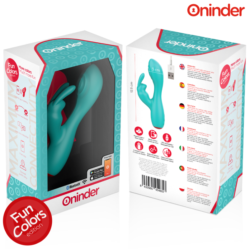 ONINDER CUTE - VIBRATORE CLITORIDEO PUNTO G LOVE BUNNY - APP GRATUITA IN TUTTO IL MONDO