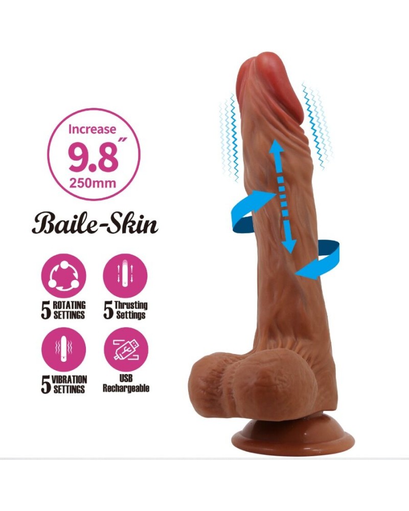 BAILE - CALISTO DILDO REALISTICO 24 CM CARNE