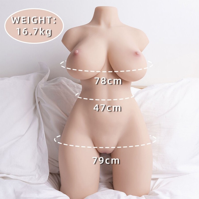 XISE - TORSO REALISTICO FEMMINILE ORDINATO CON SPINTA 71 CM
