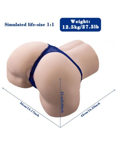 XISE - GINA MASTURBATORE VAGINA REALISTICO MULTIPOSIZIONE CON VIBRAZIONE E TELECOMANDO