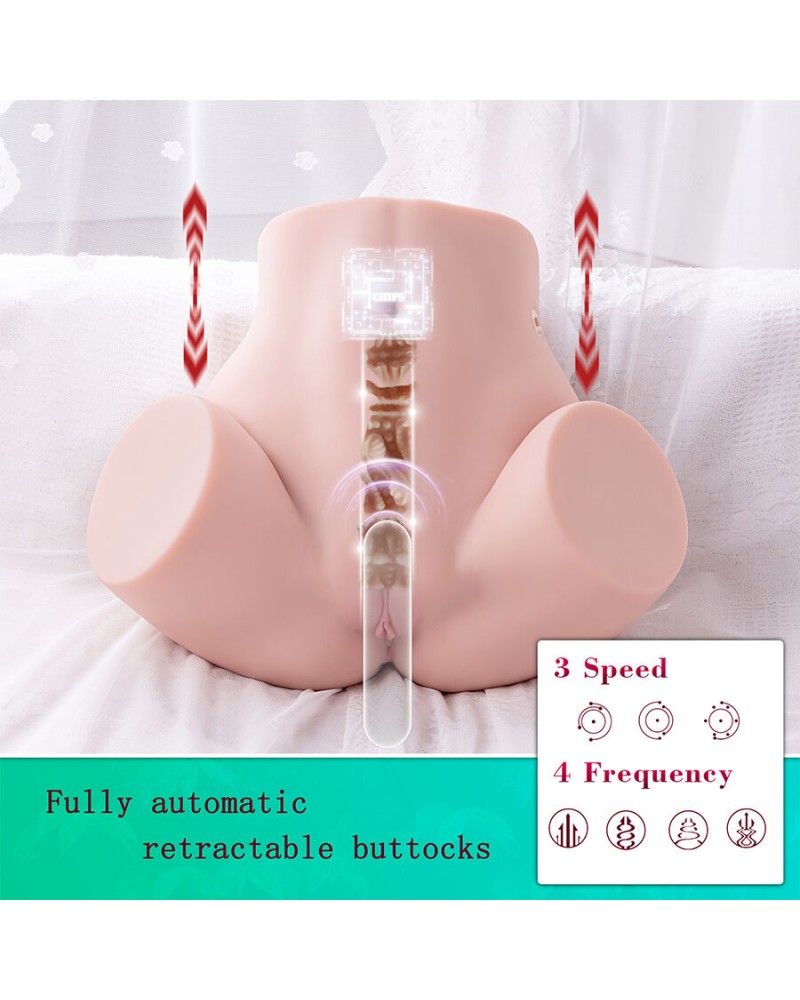 XISE - MASTURBATORE VAGINA REALISTICO MULTIPOSIZIONE MARISA CON SPINTA