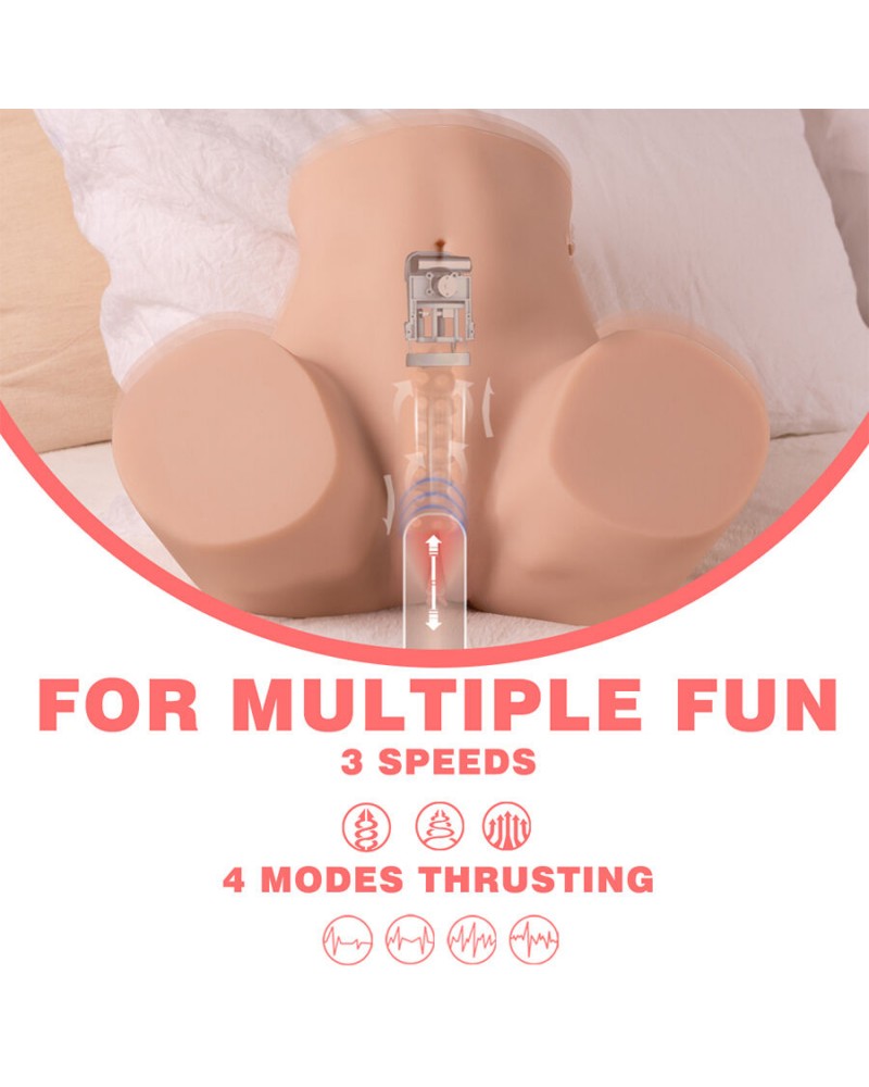 XISE - DANAE THRUSTING REALISTICO MASTURBATORE VAGINA CON VIBRAZIONE MULTI-POSIZIONE