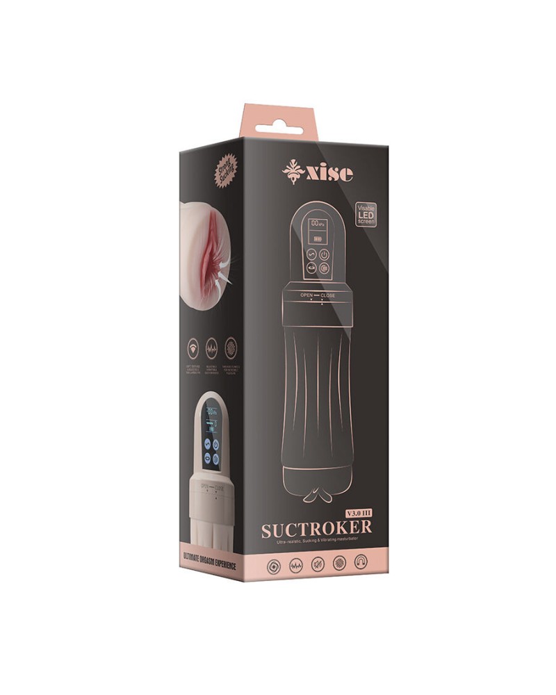 XISE - SUCTROKER V3.0 III MASTURBATORE VAGINA CON VIBRAZIONE