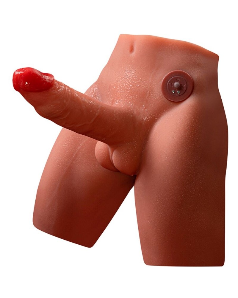 XISE - JASON DILDO MASTURBATORE REALISTICO CON SPINTA E VIBRAZIONE 17 CM