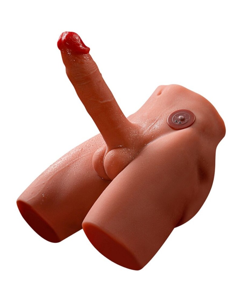 XISE - JASON DILDO MASTURBATORE REALISTICO CON SPINTA E VIBRAZIONE 17 CM