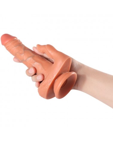 SHEQU - JULIAN DILDO E STIMOLATORE CLITORIDE CON VIBRAZIONE E TELECOMANDO 16 CM