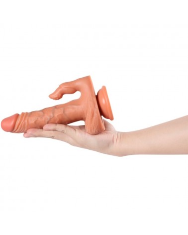 SHEQU - JULIAN DILDO E STIMOLATORE CLITORIDE CON VIBRAZIONE E TELECOMANDO 16 CM