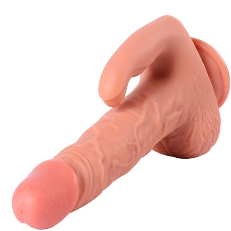 SHEQU - HAYDEN DILDO E STIMOLATORE CLITORIDE CON VIBRAZIONE E TELECOMANDO 16 CM