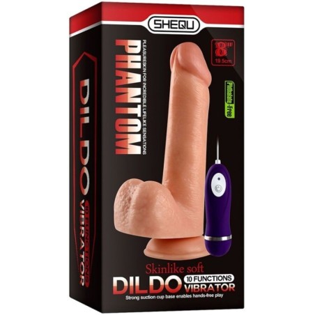 SHEQU - DILDO VIBRANTE PHANTOM CON TELECOMANDO 20 CM