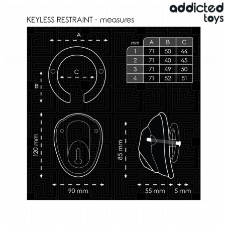 ADDICTED TOYS LOCKED - GABBIA PER PENE SENZA CHIAVE 11,5 CM