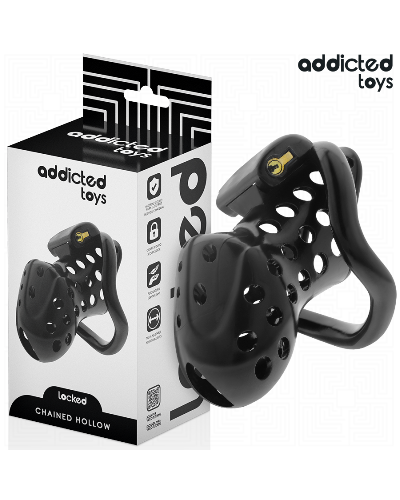 ADDICTED TOYS LOCKED - GABBIA PER PENE CAVA CON CATENA 10,5 CM